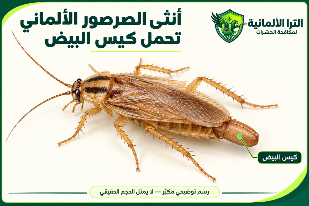 شكل بيض الصراصير بالصور