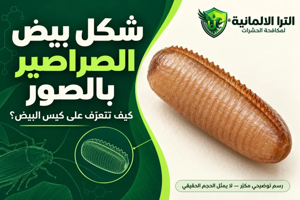 شكل بيض الصراصير بالصور